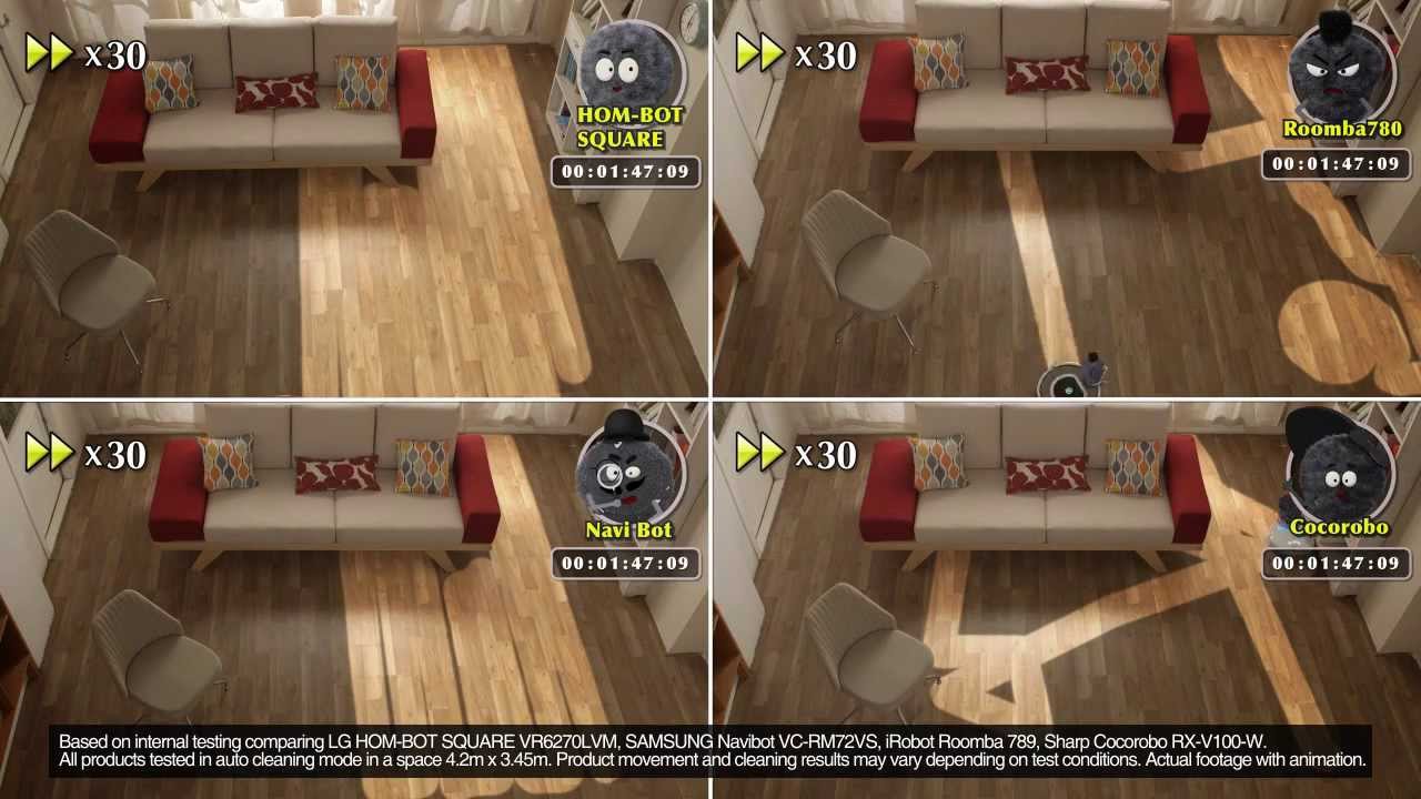 Robot vacuum cleaner - camparison viral movie