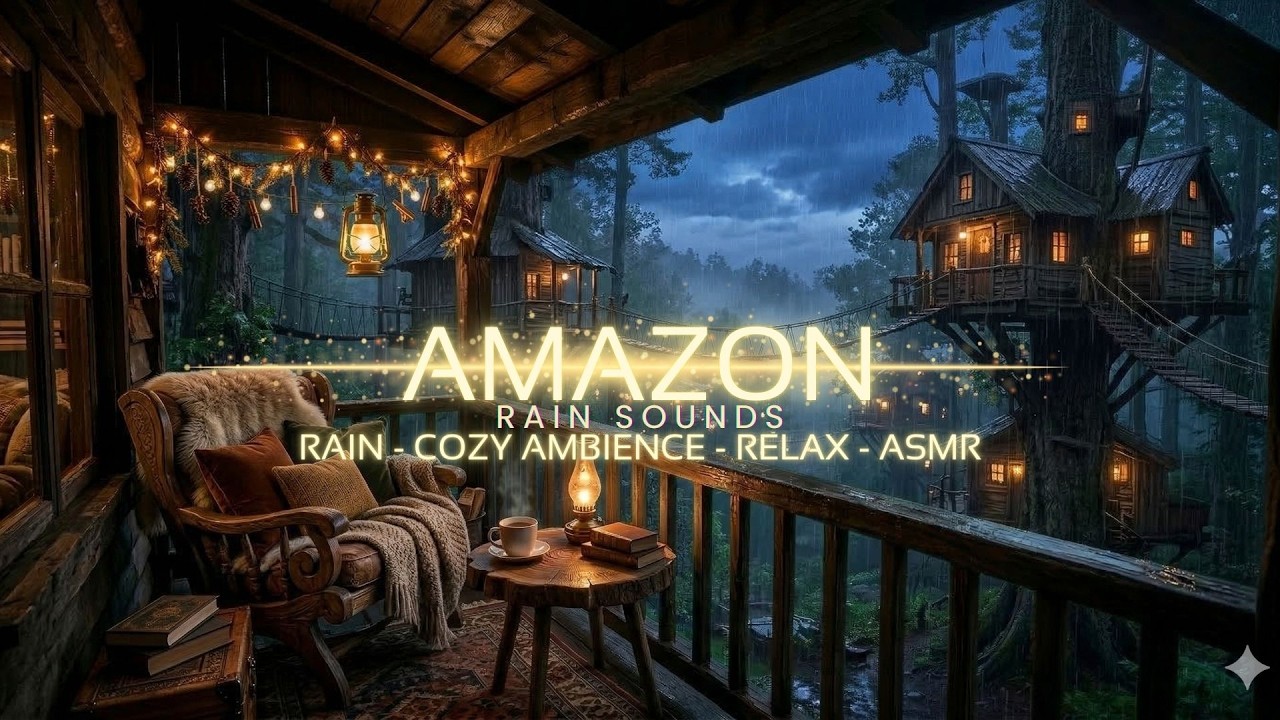 🌧️ Som de Chuva Relaxante para Dormir 🌿 | Rain Cozy Ambience ASMR 🌧️ #100