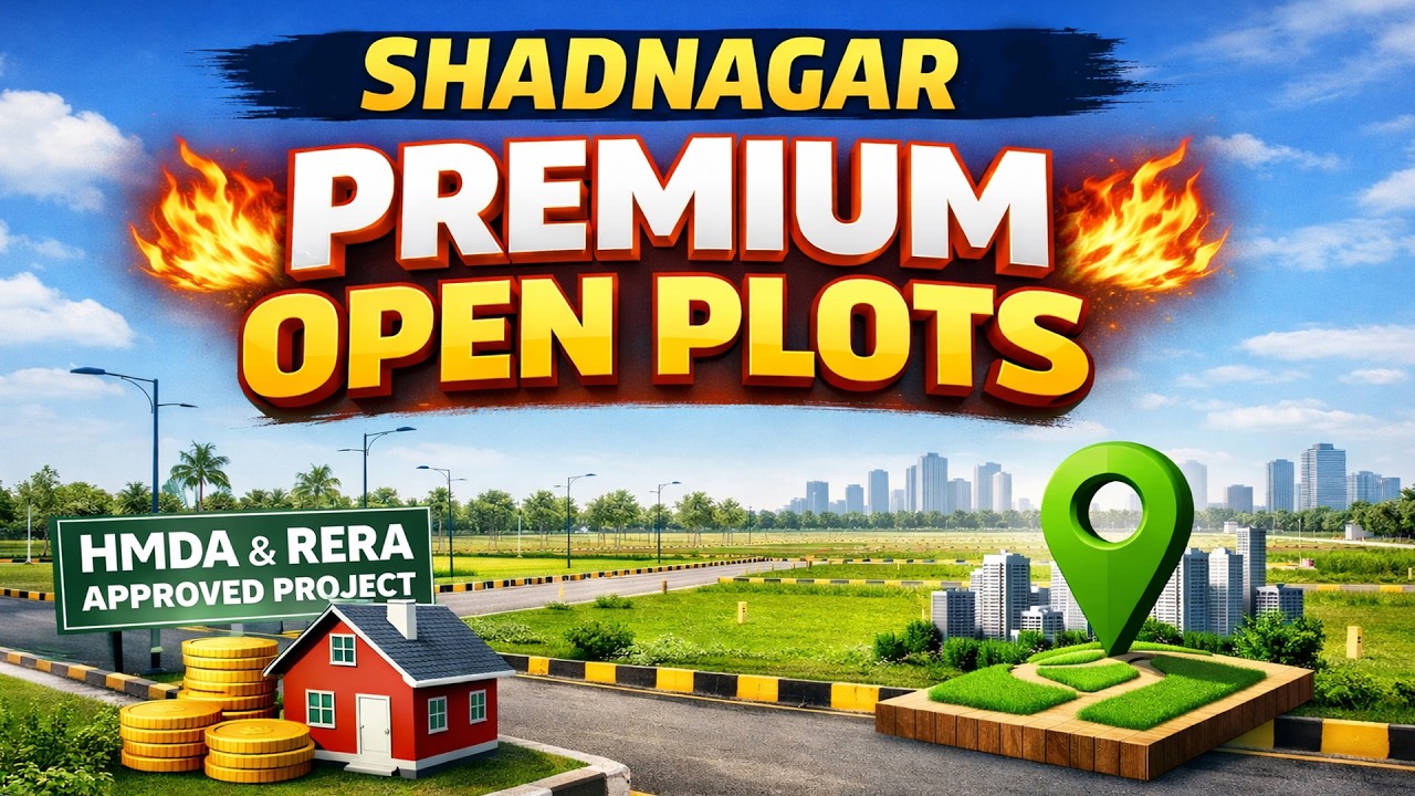 Premium Gated Community | Residential layout in Shadnagar | 100 meters from Bangalore highway