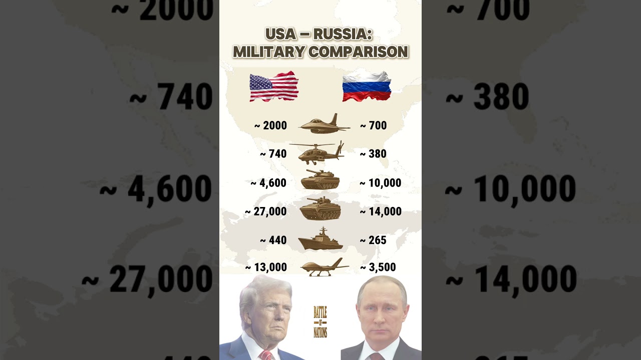 USA 🇺🇸 vs Russia 🇷🇺 &ndash; Military Power Comparison