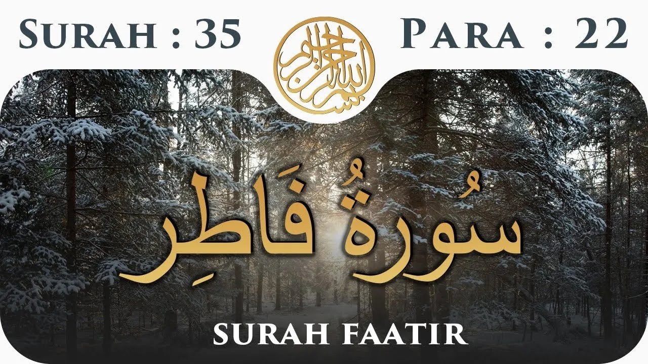 35 Surah Al Faatir | Para 22| Visual Quran with Urdu Translation