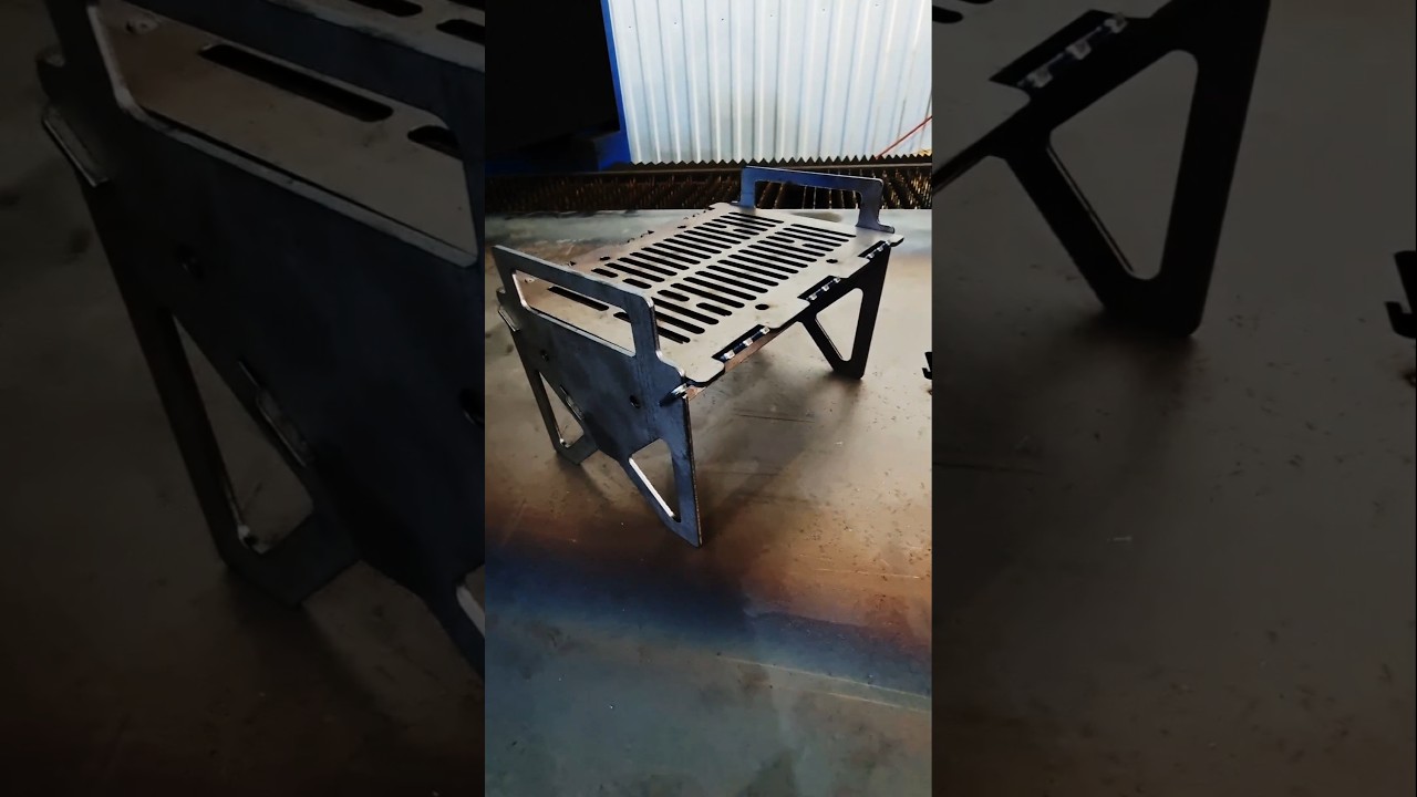 LSK-3015 simple mini grill making #cnc #fiberlaser #grill #instankoservis.ua