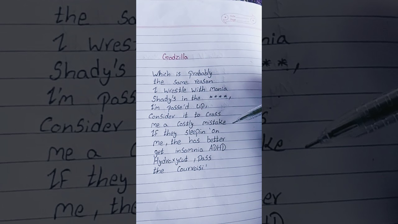 Eminem - Godzilla (Lyrics) 