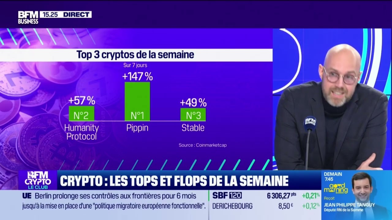 Les Tops & Flops Crypto  - Enzo Hallot -  lundi 16 février 2026 BFM Business