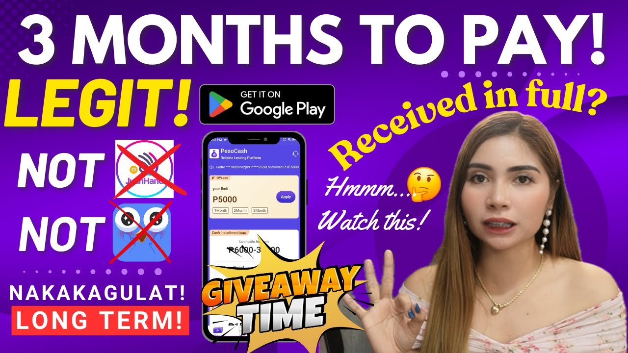 LEGIT ! 3 MONTHS TO PAY ! MAY LONG TERM REPAYMENT TALAGA PERO NAKAKAGULAT ANG INTEREST🤨