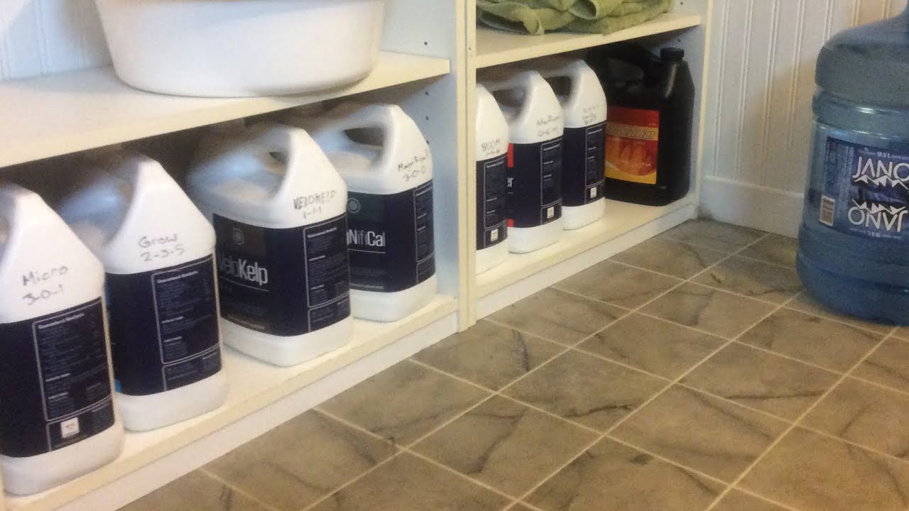 Water/nutrients I use to grow.