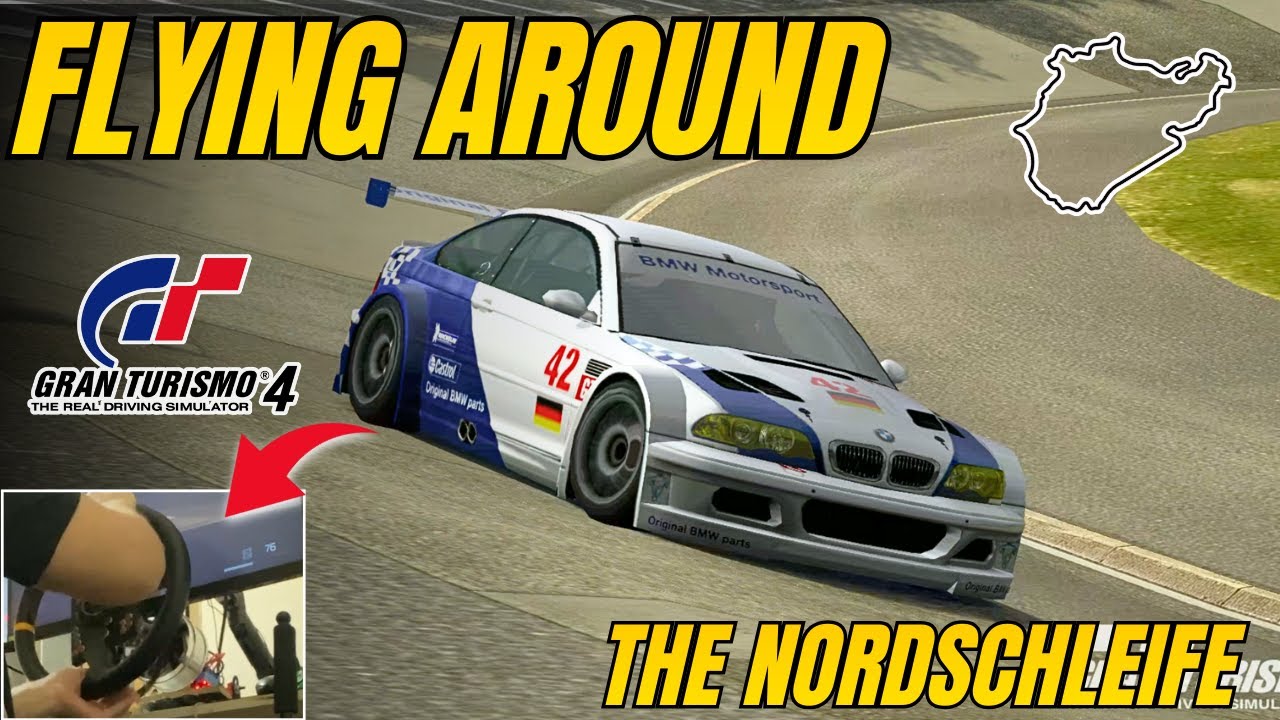Easy sub 7! BMW M3 GTR Nürburgring Gran Turismo 4 Spec II Steering wheel gameplay