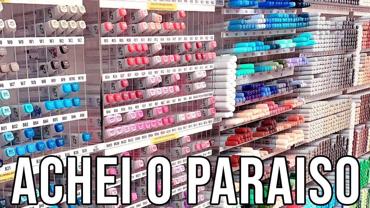 TOUR NA MAIOR PAPELARIA DOS ESTADOS UNIDOS - DESENHANDO COM MATERIAL INÉDITO