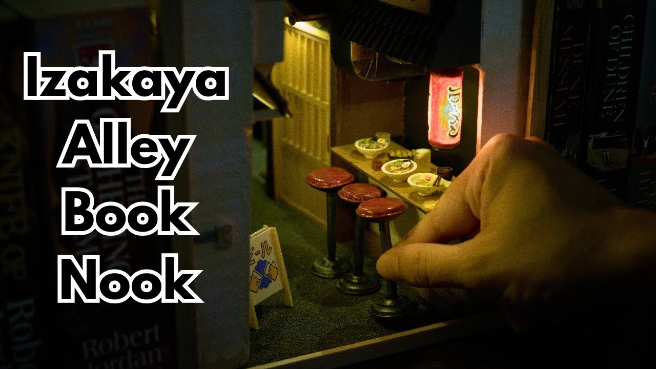 DIY Miniature Ramen Shop & Alley | Handmade Book Nook Build