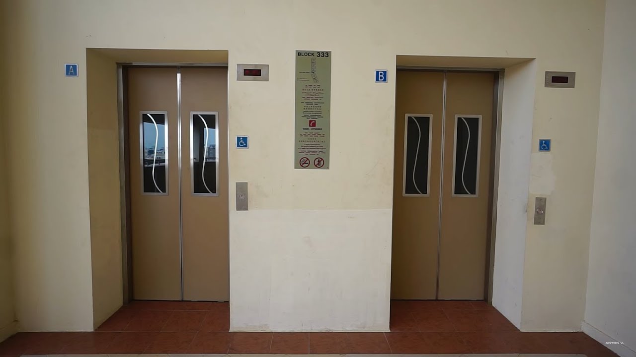 Singapore, Block 333 HDB Ubi, BM elevator