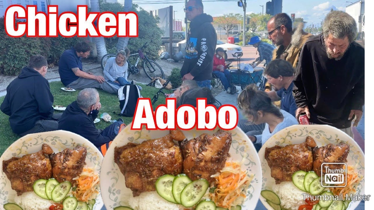 MAKING A HUGE CHICKEN ADOBO FOR THE HOMELESS PEOPLE!