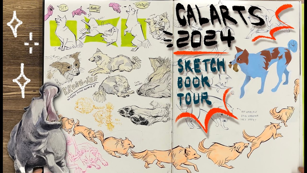[ACCEPTED](4K) my CalArts Sketchbook 2024✨✨