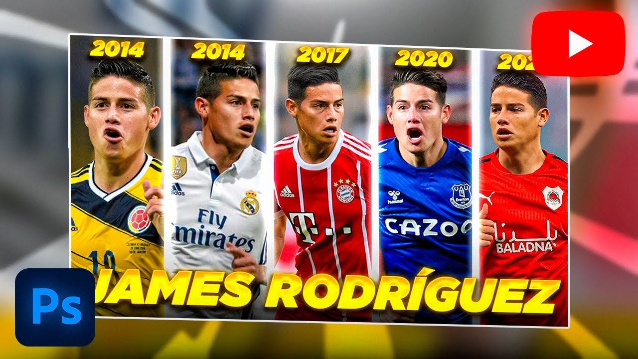 ASI HICE ESTA MINIATURA DE JAMES RODRIGUEZ EN PHOTOSHOP