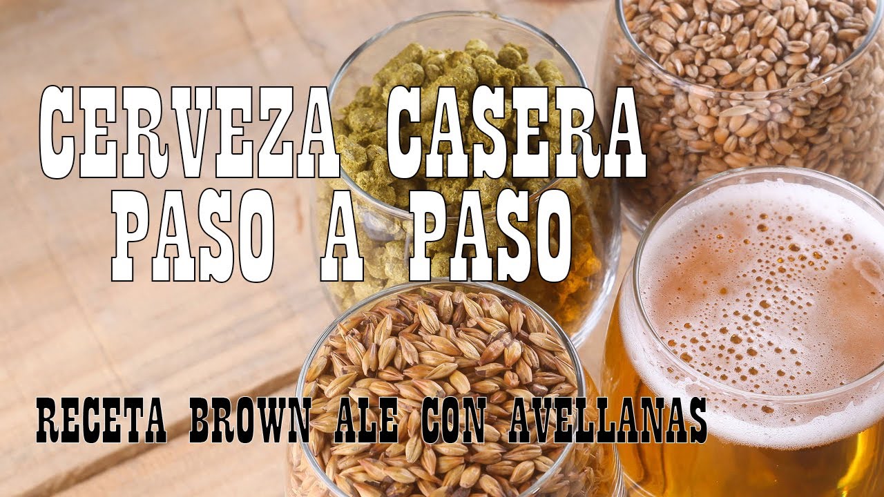 CERVEZA ARTESANAL paso a paso 🍻 receta de CERVEZA brown ale con avellanas