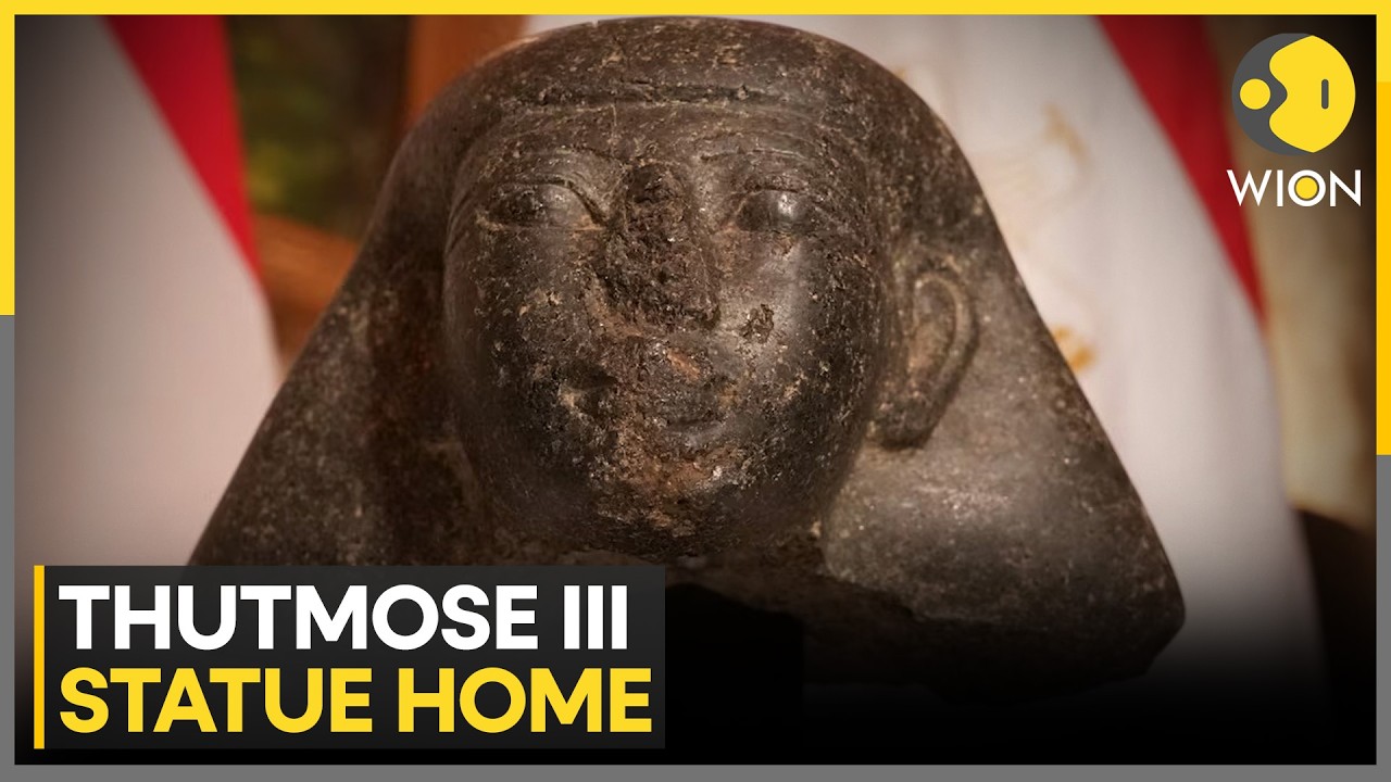 Netherlands Returns Thutmose III-Era Sculpture Looted in Arab Spring to Egypt | WION