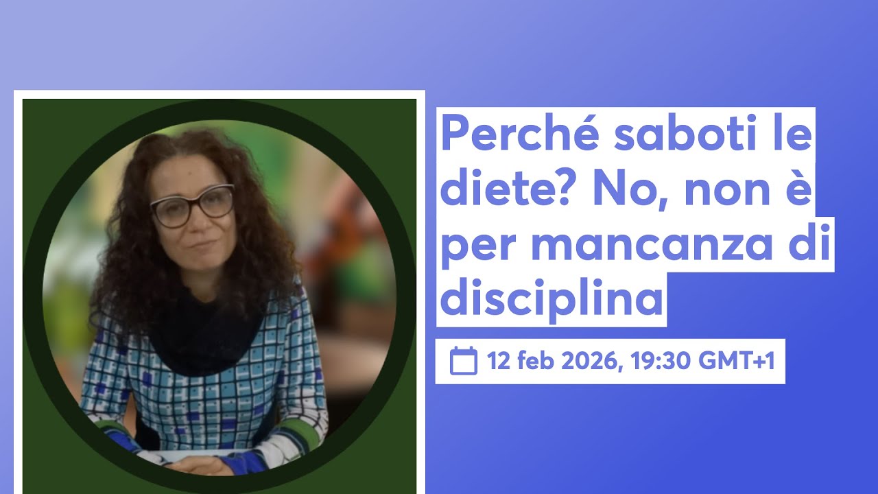 Perché saboti le diete? No, non è per mancanza di disciplina