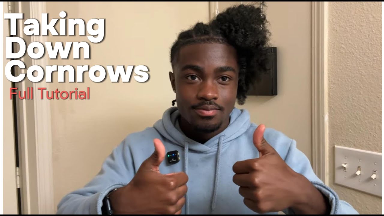 How To Take Down/Remove Cornrows Without Breakage + A Defined Braidout