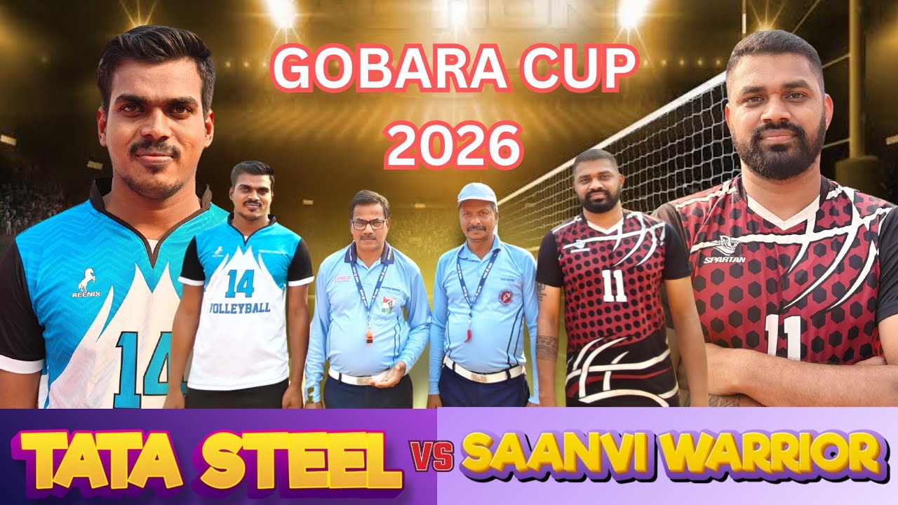 🛑 LIVE : 🏆 VOLLEYBALL - QUATER 2 : TATA STEEL VS SAANVI WARRIOR : GOBARA FRIENDS CLUB - 2026