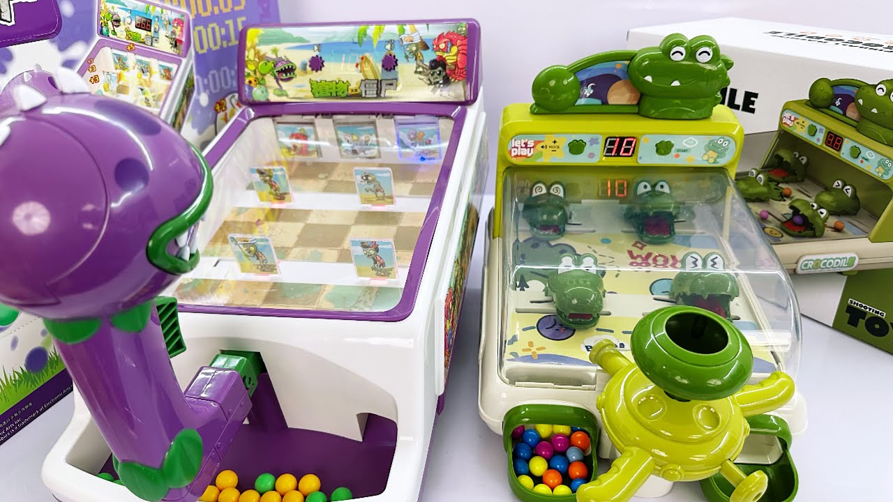 8-minute satisfactory unboxing, Plants vs. Zombies, Marble Game Toy Set, | ASMR Toy Evaluation