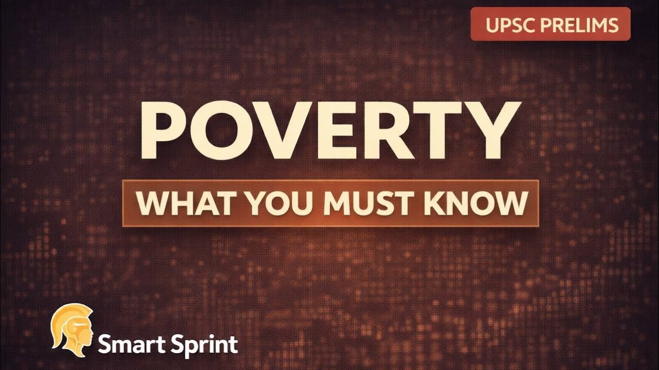 Poverty in India 🔥 | Poverty Line, HCR & Committees | UPSC Prelims