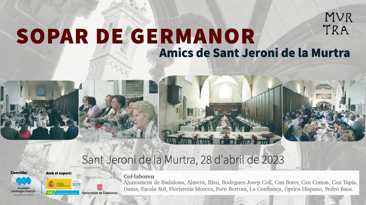 Sopar de Germanor a #SantJeronidelaMurtra