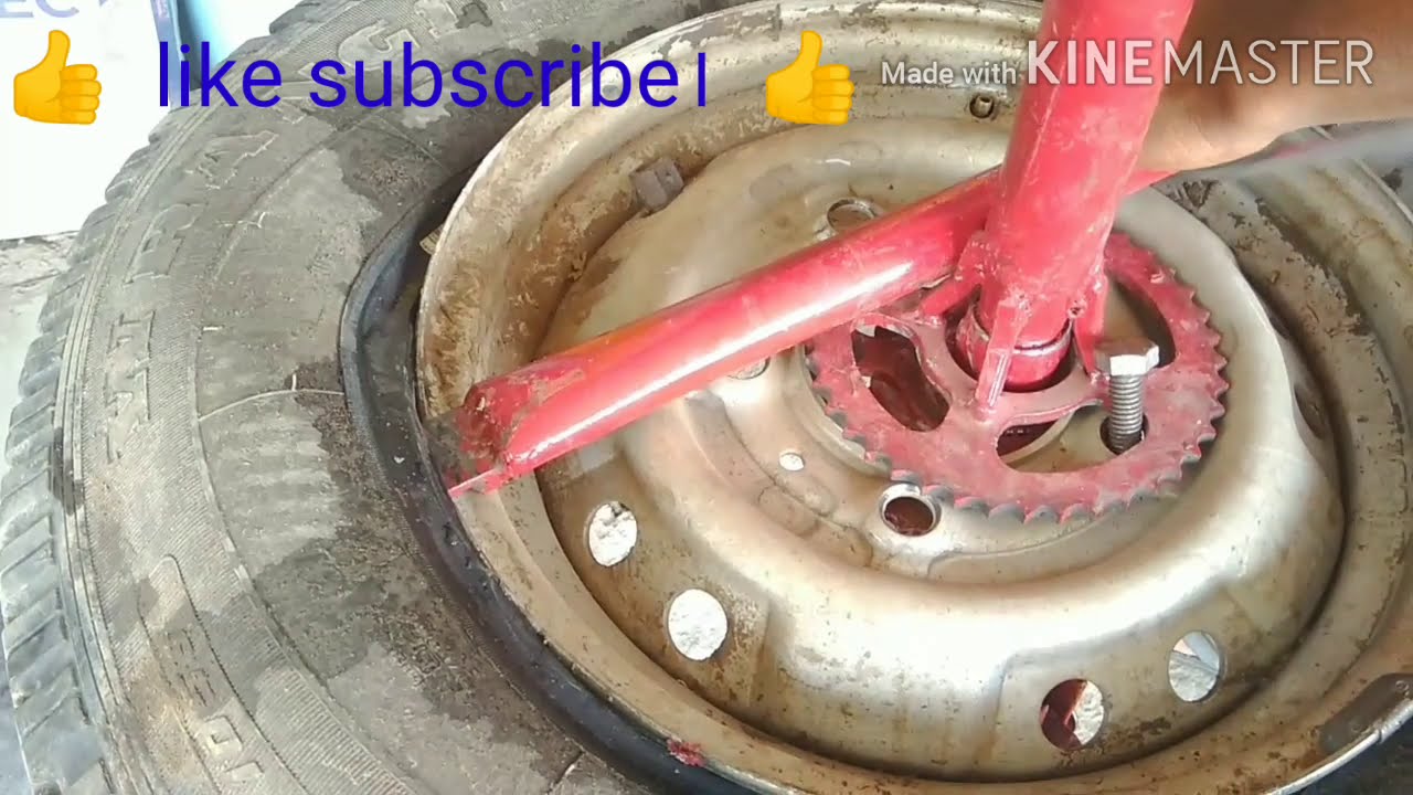 tyre changer removal टायर चेंजर सीकंजा रिमोवल Bina machine tyre kholna desi jugad Made in India