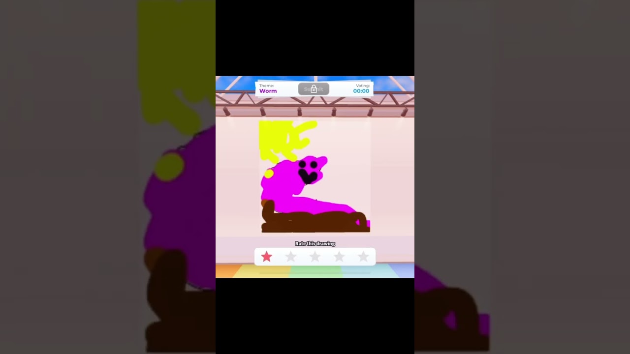 Worm in 10 sec #speeddrawing #roblox #chibi #animedrawing #dibujo #givemebackmykids