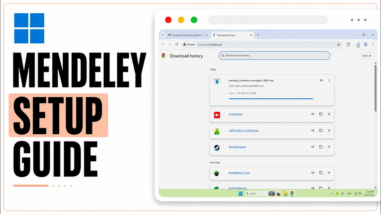 How to Download Mendeley Desktop for Windows 11 (2026 Citation Manager)