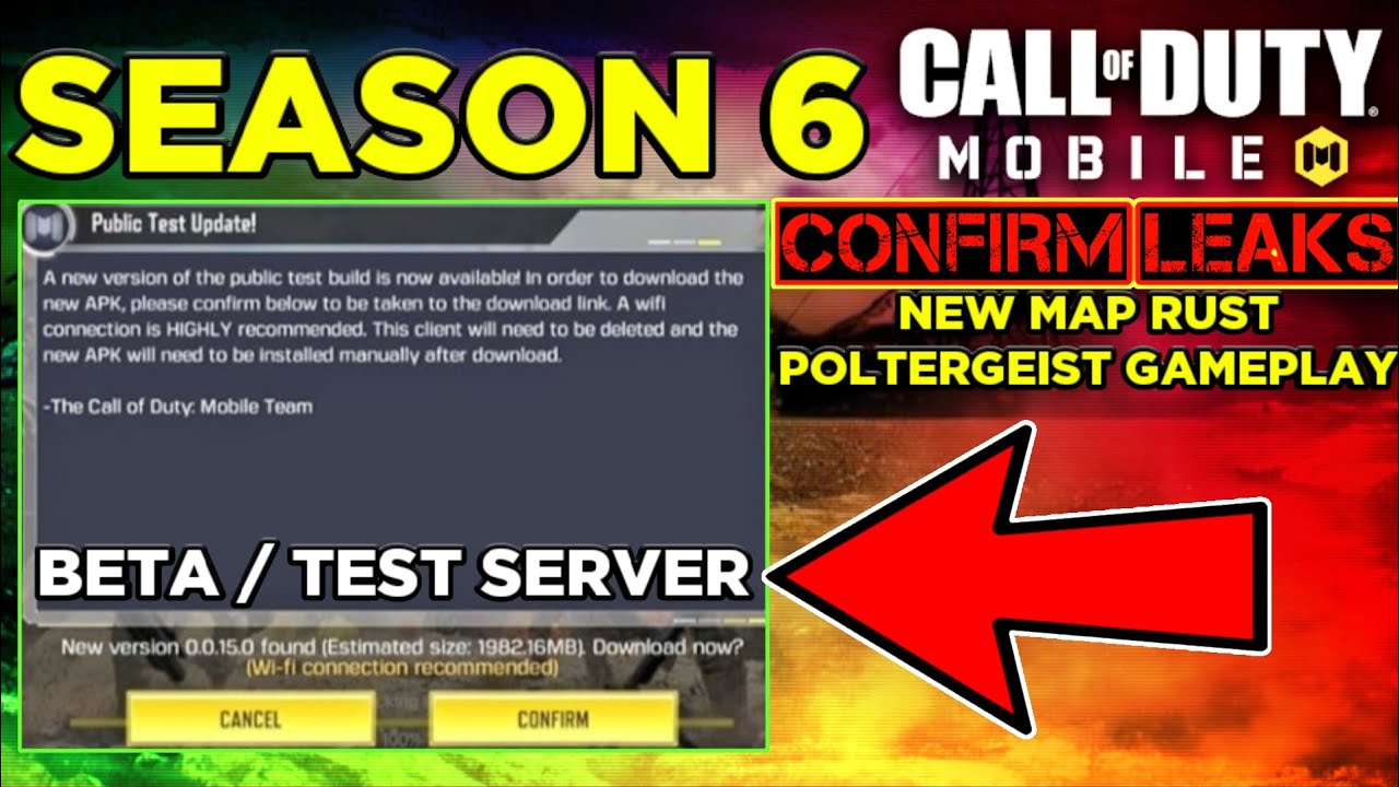 Season 6 Call of duty mobile | Season 6 Beta Test Server Cod mobile | New Leaks Call of duty mobile