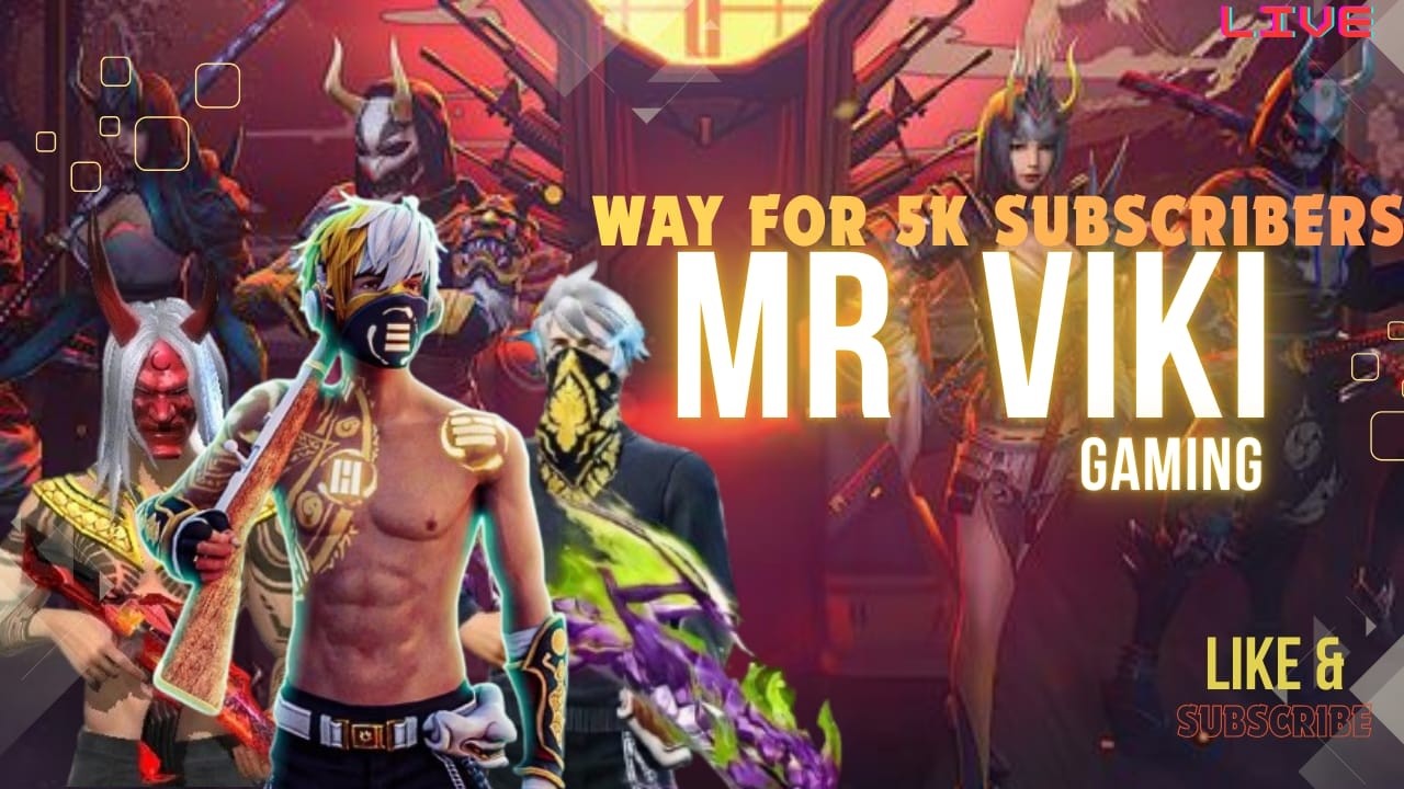 MR VIKI KANNADA FF LIVE STREAM 5K TARGET || RANK PUSH & CUSTOM MATCH LIVE 😍@MRVIKIGAMING