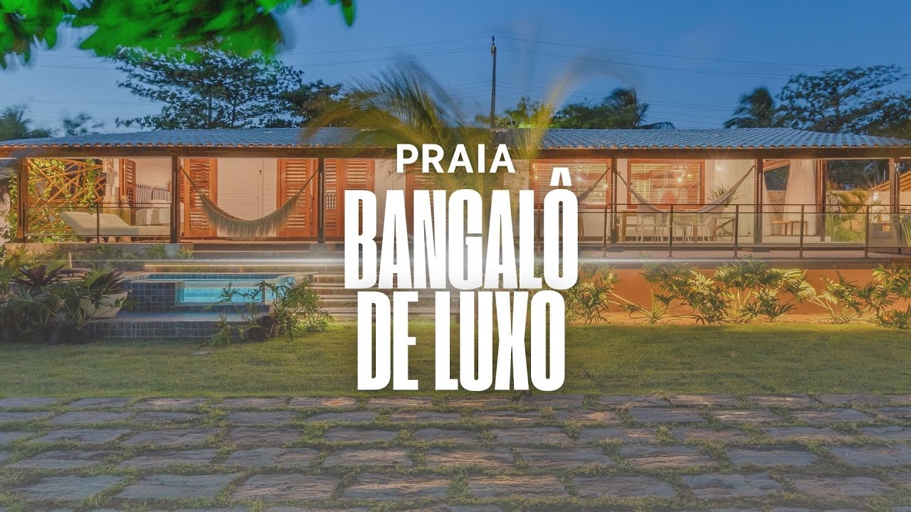 НАСТОЯЩИЙ РАЙ! ПОТРЯСАЮЩЕЕ В ЭТОМ УКРАШЕННОМ ПЛЯЖНОМ ДОМЕ PORTO DAS DUNAS CEARÁ