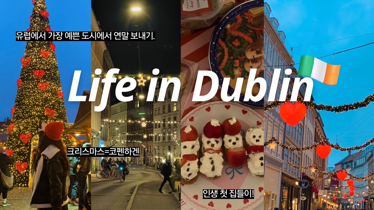 아일랜드 일상vlog🇮🇪 유럽최고느좋시티 코펜하겐에서 연말. 더블린 새 집에서 소소한 일상. 우당탕탕 첫 집들이 준비. 🏡 | corporate girl in dublin