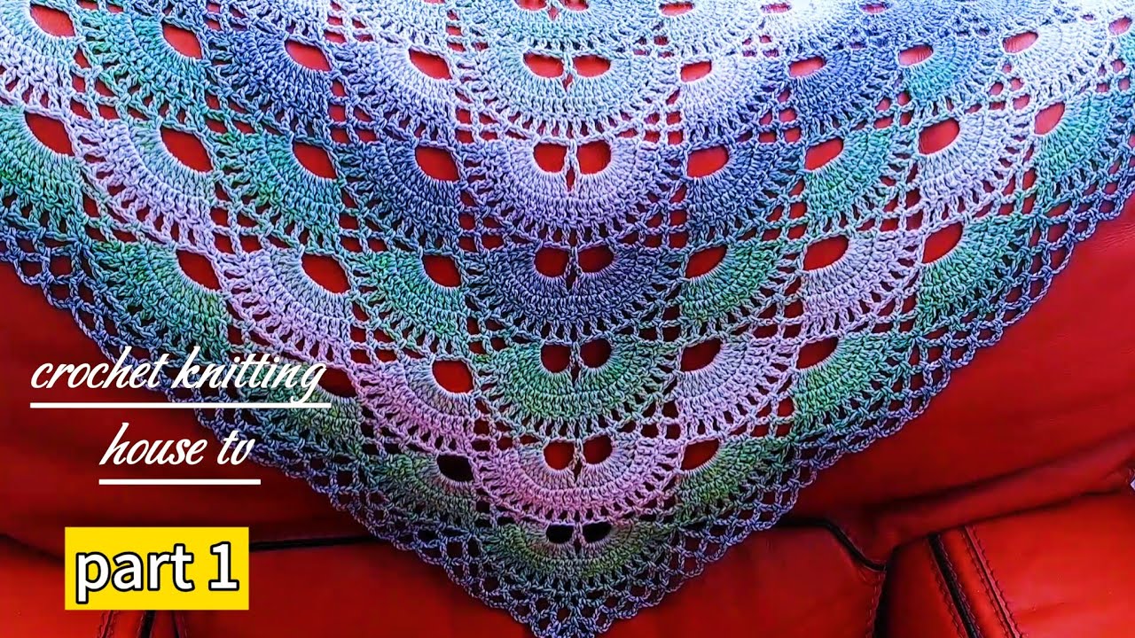 Comment faire un joli châle au crochet triangle élégant pour femmes étape par étape/châle crochet 