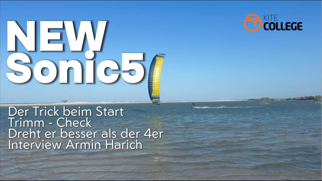 Kitecollege Flysurfer Sonic 5 Big Air Maschine? Armin Harich stellt in uns mit dem KITE Magazin vor