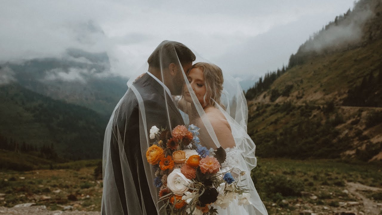She Learned Her Vows in Spanish for Him | Glacier National Park Elopement Film