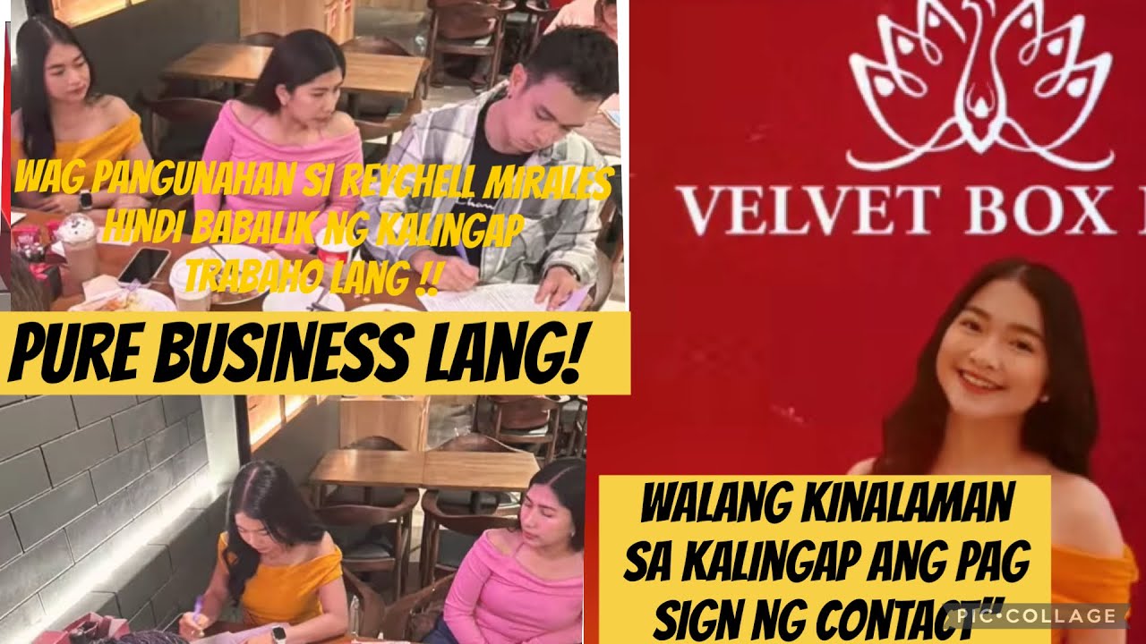 Walang kinalaman ang kalingap sapag sign ng contact’’ni Reychelle dto sa valvet box!!#roelofmalalag 