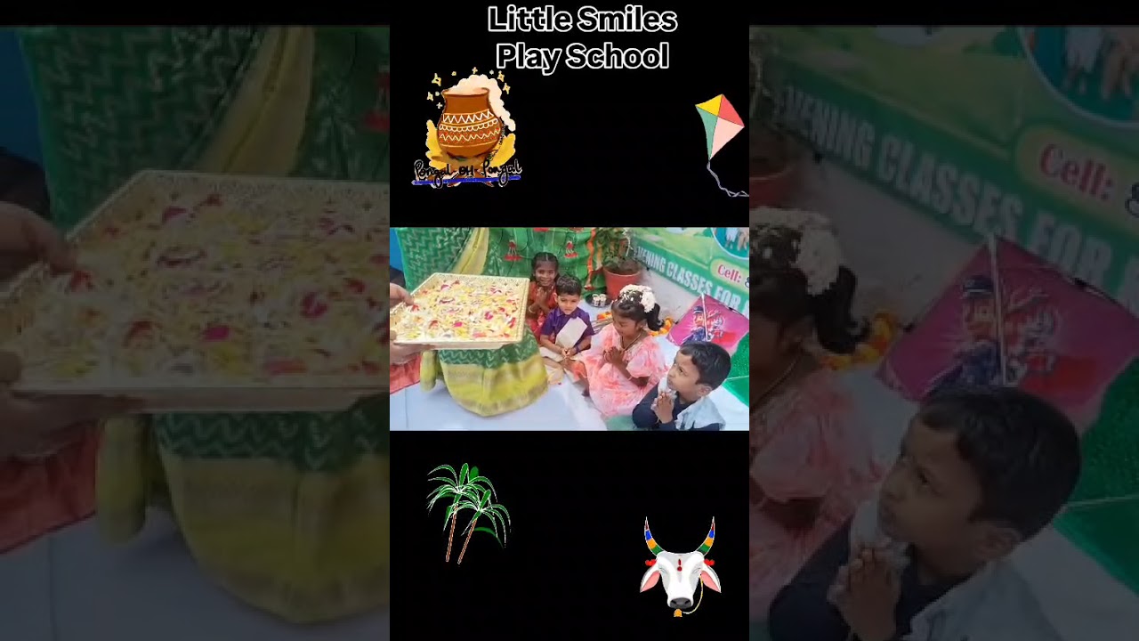 Sankranthi celebration at little smiles play school 