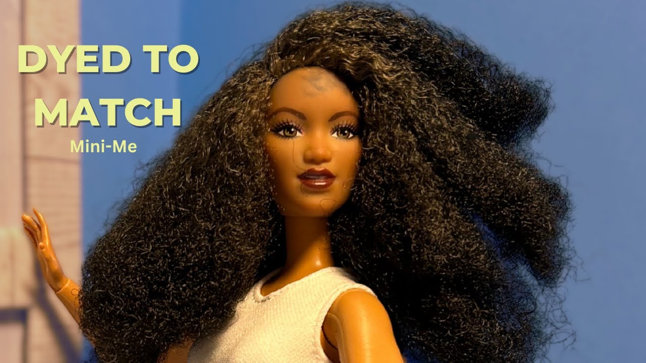 Custom Barbie Doll Transformation | Dyeing Doll Hair to Match My Own