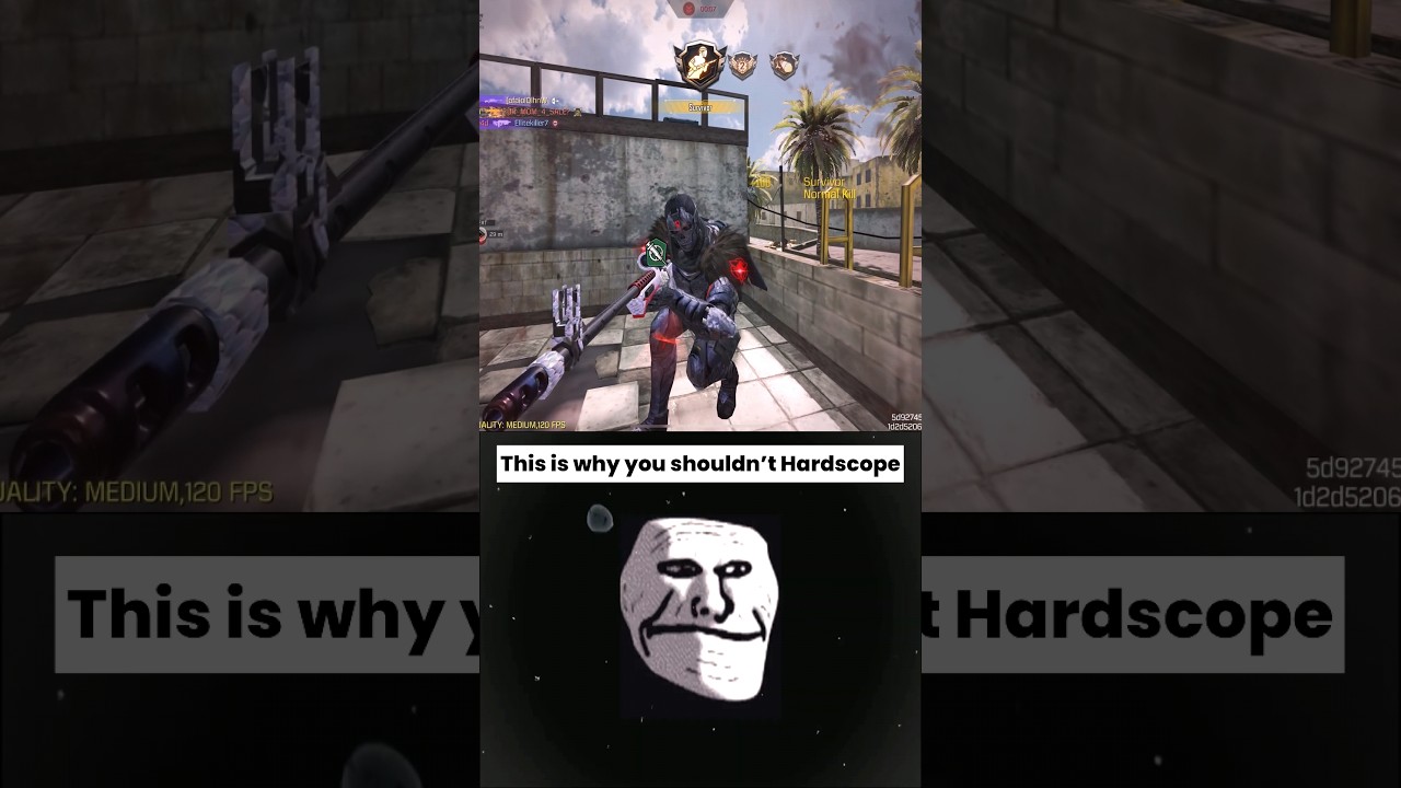 This is why you shouldn't Hardscope #codm