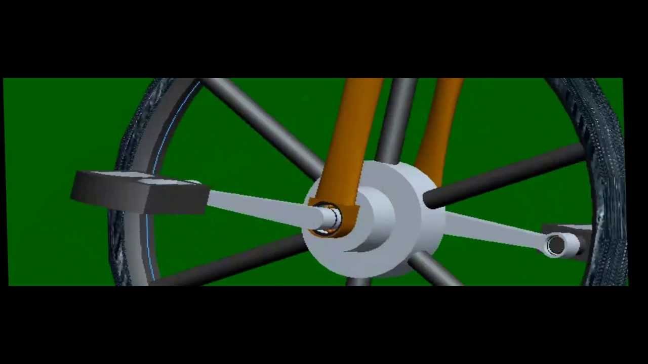 unicycle animation on Creo elements pro (steve lokwa)