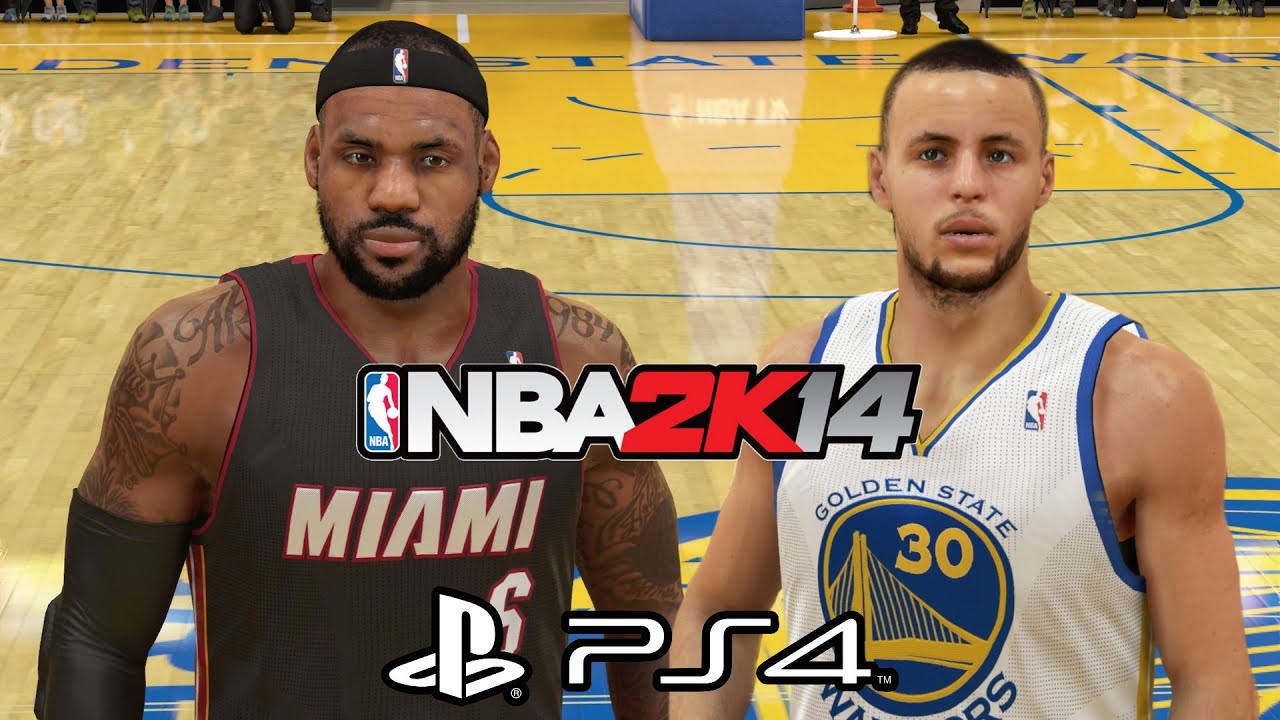 NBA 2K14 (PS4) Heat vs. Warriors - Gameplay