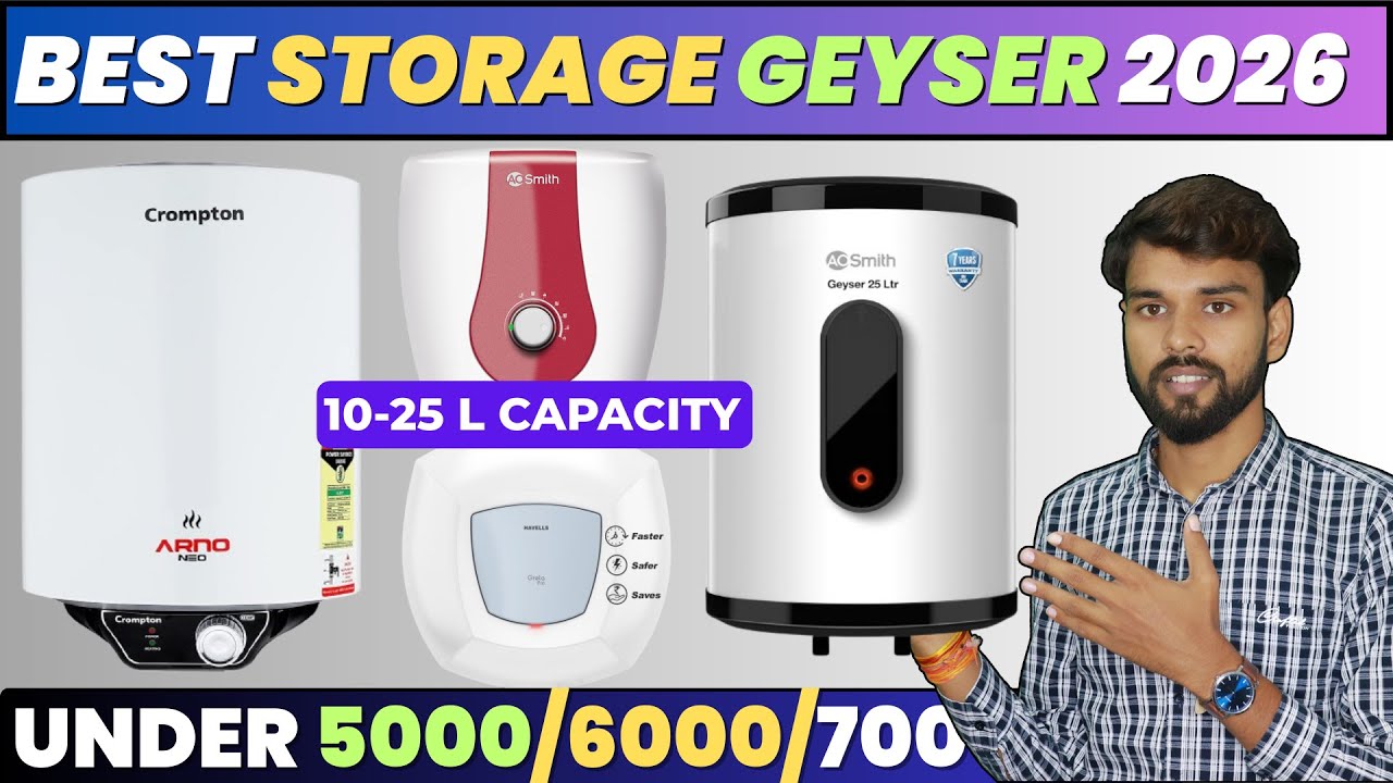 Best 6 Storage Water Heater 2025-26⚡Best 15 litre Geysers 2026⚡Havlles Geyser⚡Detailed Review !!