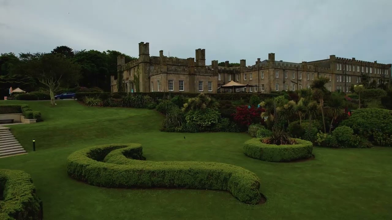 St Ives and Tregenna Castle 4k drone and camera footage