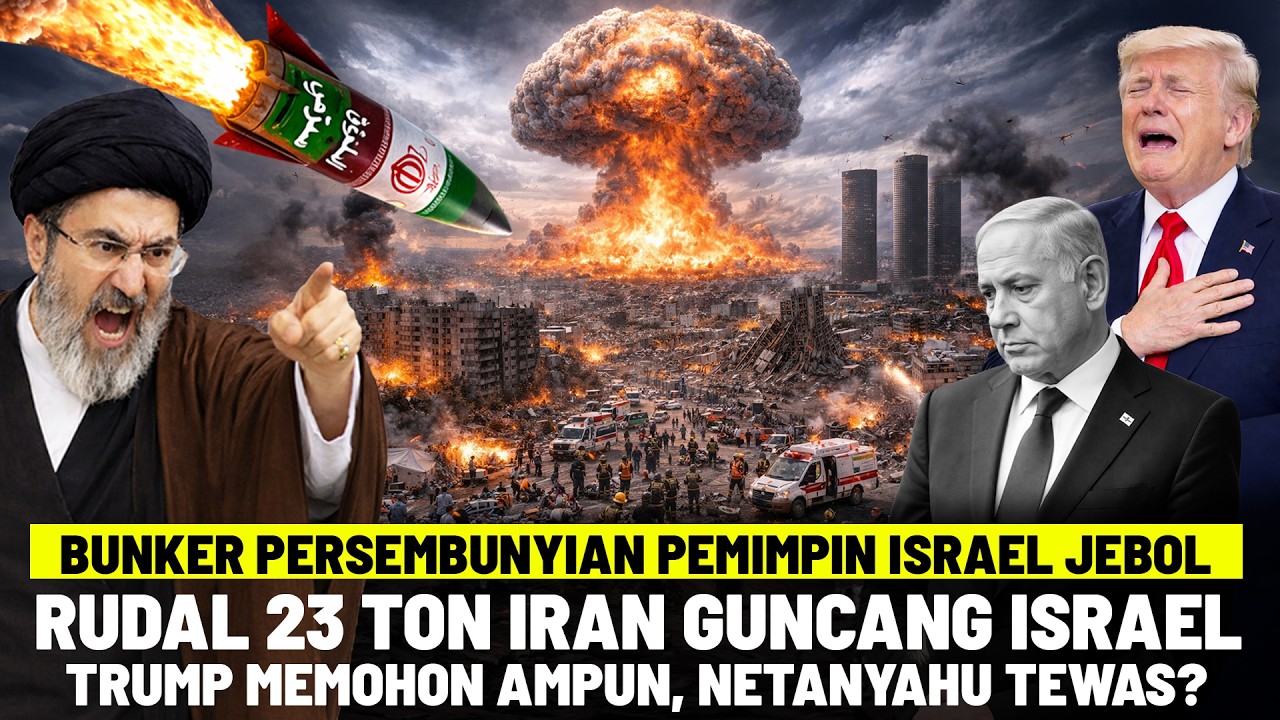 TRUMP MEMOHON DAMAI, NETANYAHU TEWAS? Rudal Raksasa Iran Berhulu Ledak 23 Ton Guncang As-Israel