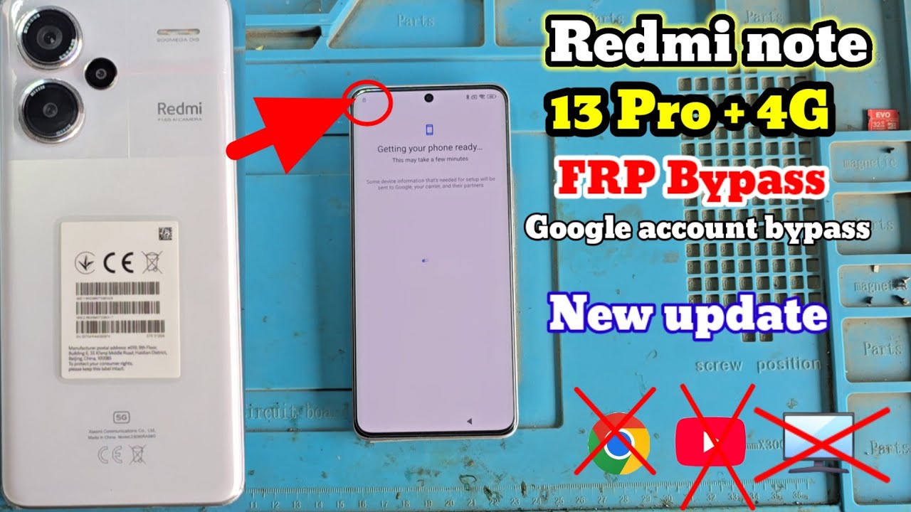 Redmi note 13 pro plus 4G frp google account bypass new update 💯 👍