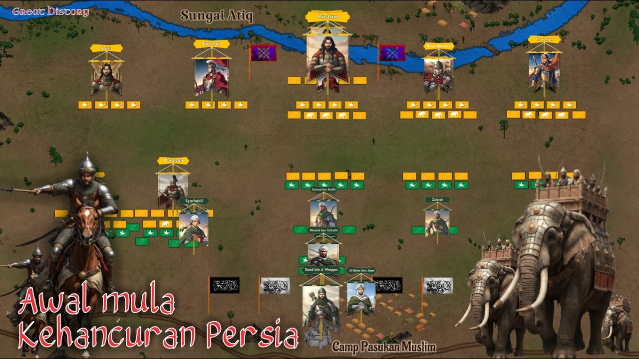 Pertempuran Al Qadisiyyah 637 : Pertempuran Penentu Runtuhnya Imperium Persia