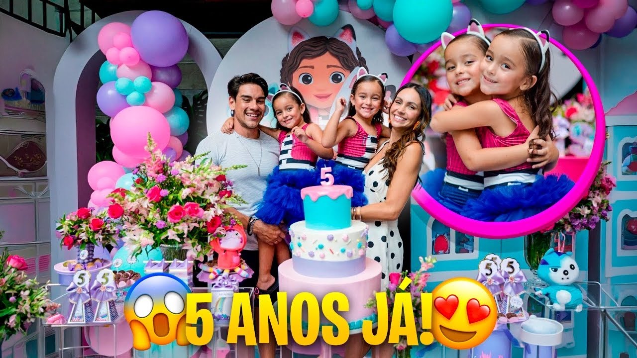 FESTINHA DE 5 ANOS DAS GÊMEAS! 😍 |*não dá pra acreditar!*
