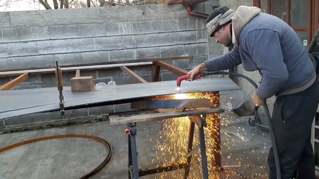 Tăiere termică. Plasma debitare tabla 8mm