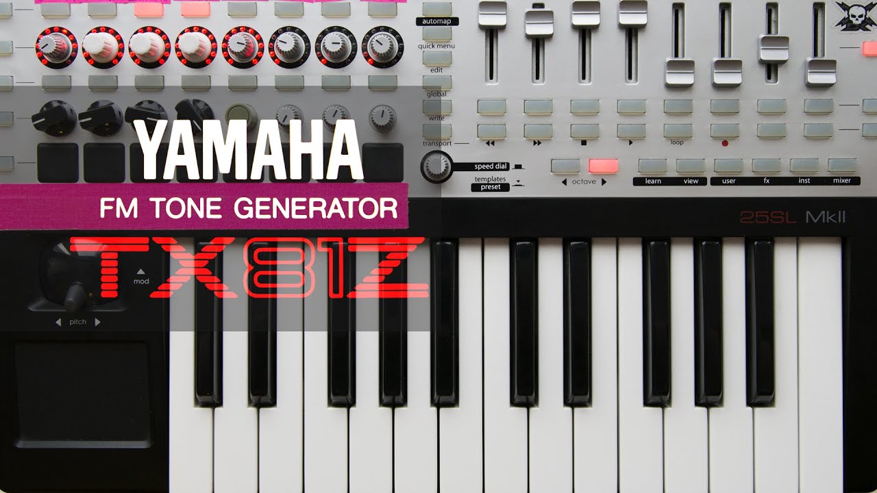 YAMAHA TX81Z custom template for Novation 25SL mk2