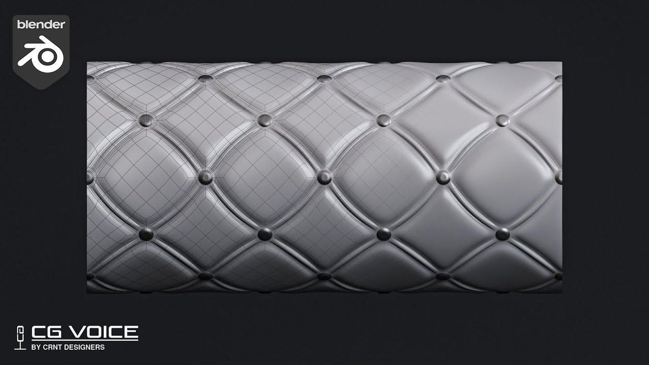 how to model this Diamond Quilted Grip Pattern in blender _ Blender Modeling Tutorial